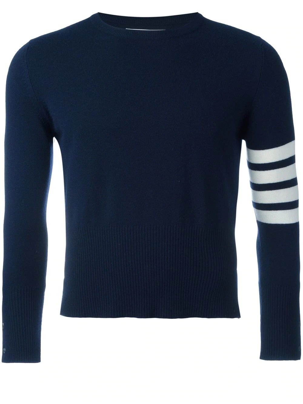 4-Bar Short Cashmere Pullover - 1