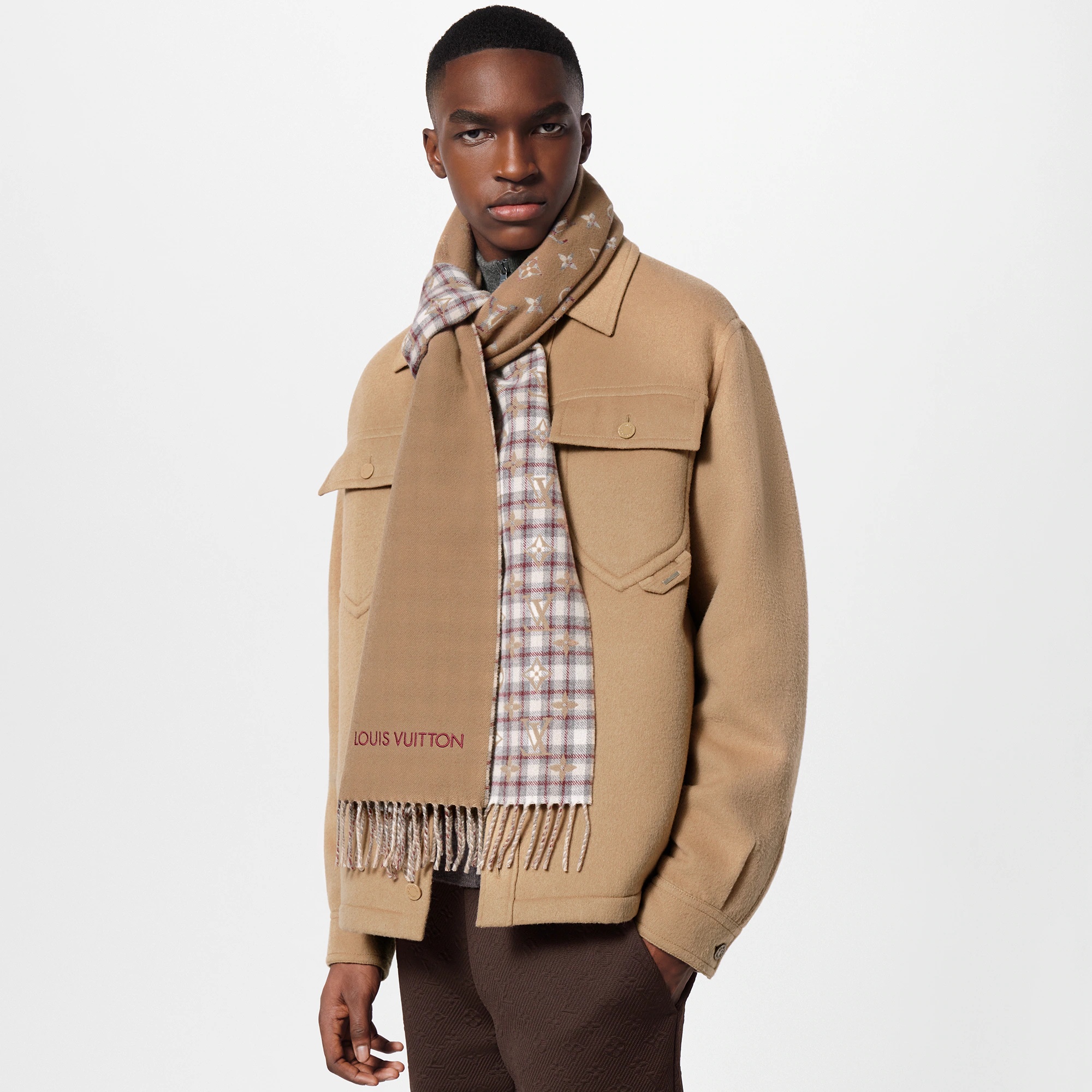 Monogram Gradient Tartan Scarf - 6