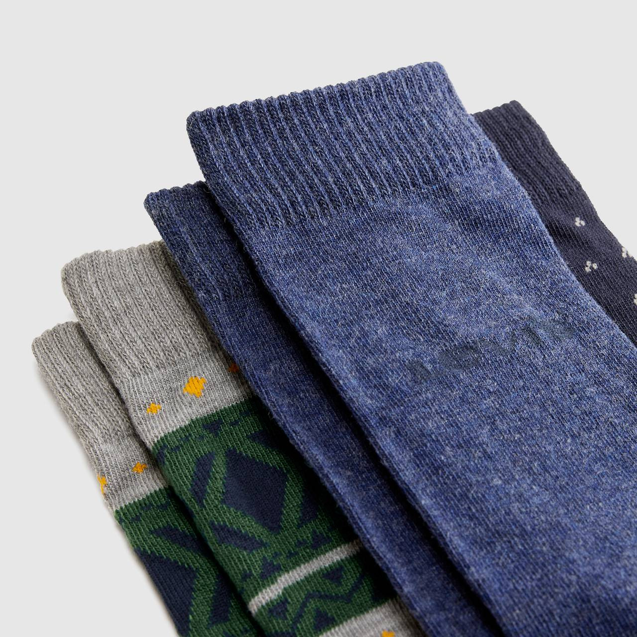 REGULAR CUT FAIR ISLE SOCKS (3-PACK) - 3