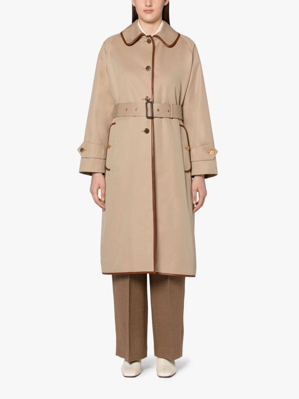 CARDOW HONEY COTTON GABARDINE OVERSIZED TRENCH COAT | LM-1089FB - 3