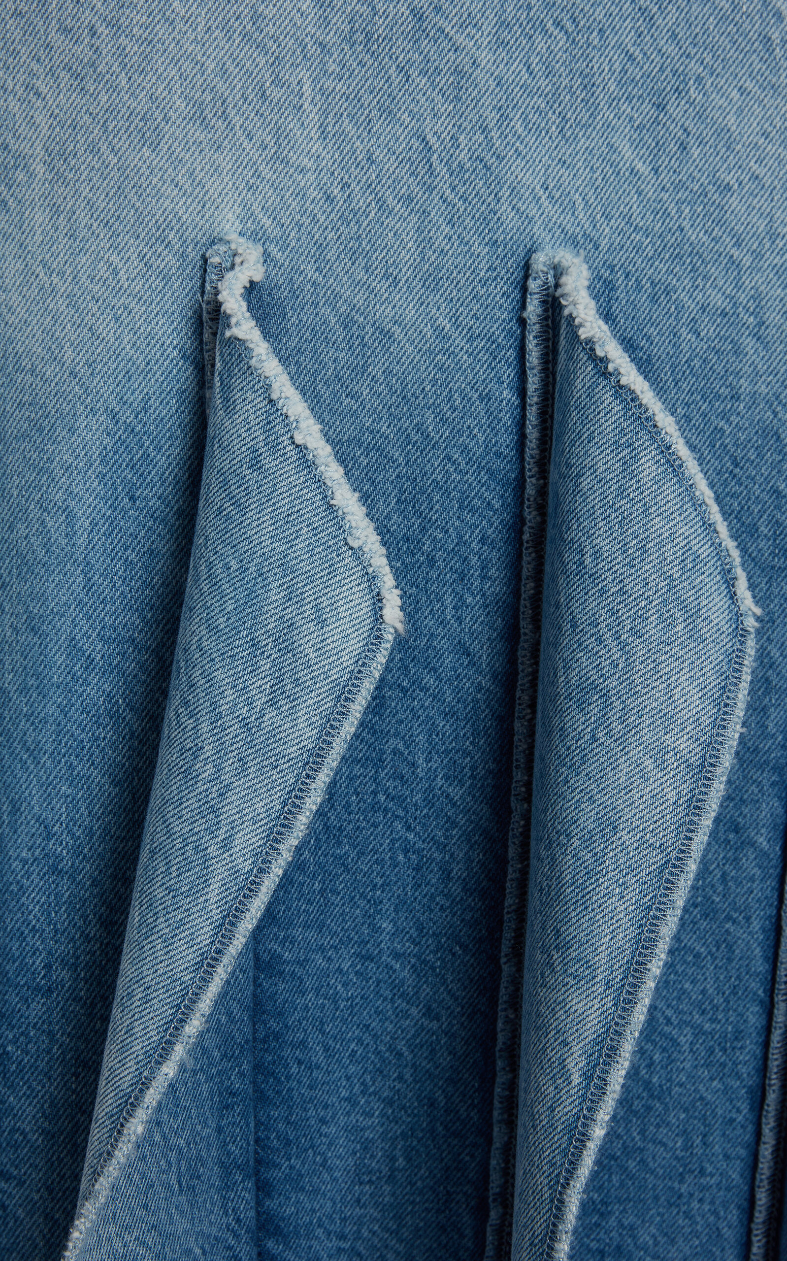 Denim Skirt With Panel Detail light blue - 4