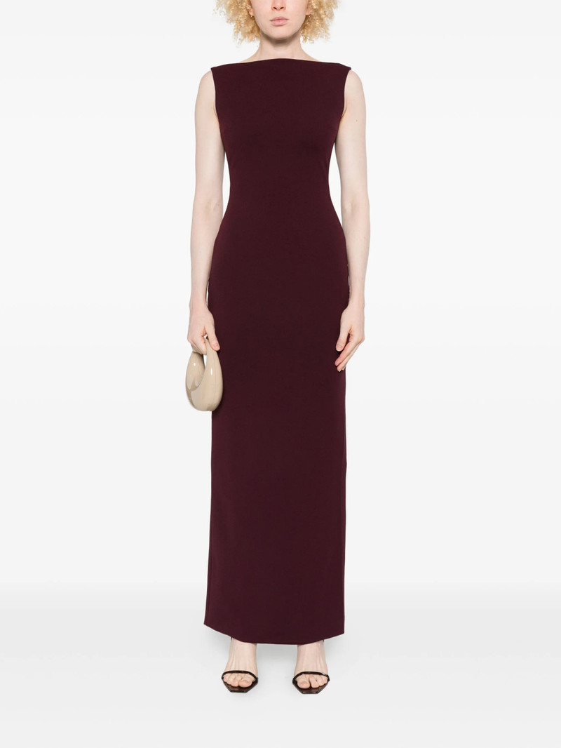 SOLACE LONDON Solace London Sleeveless Boat-neck Maxi Dress outlook