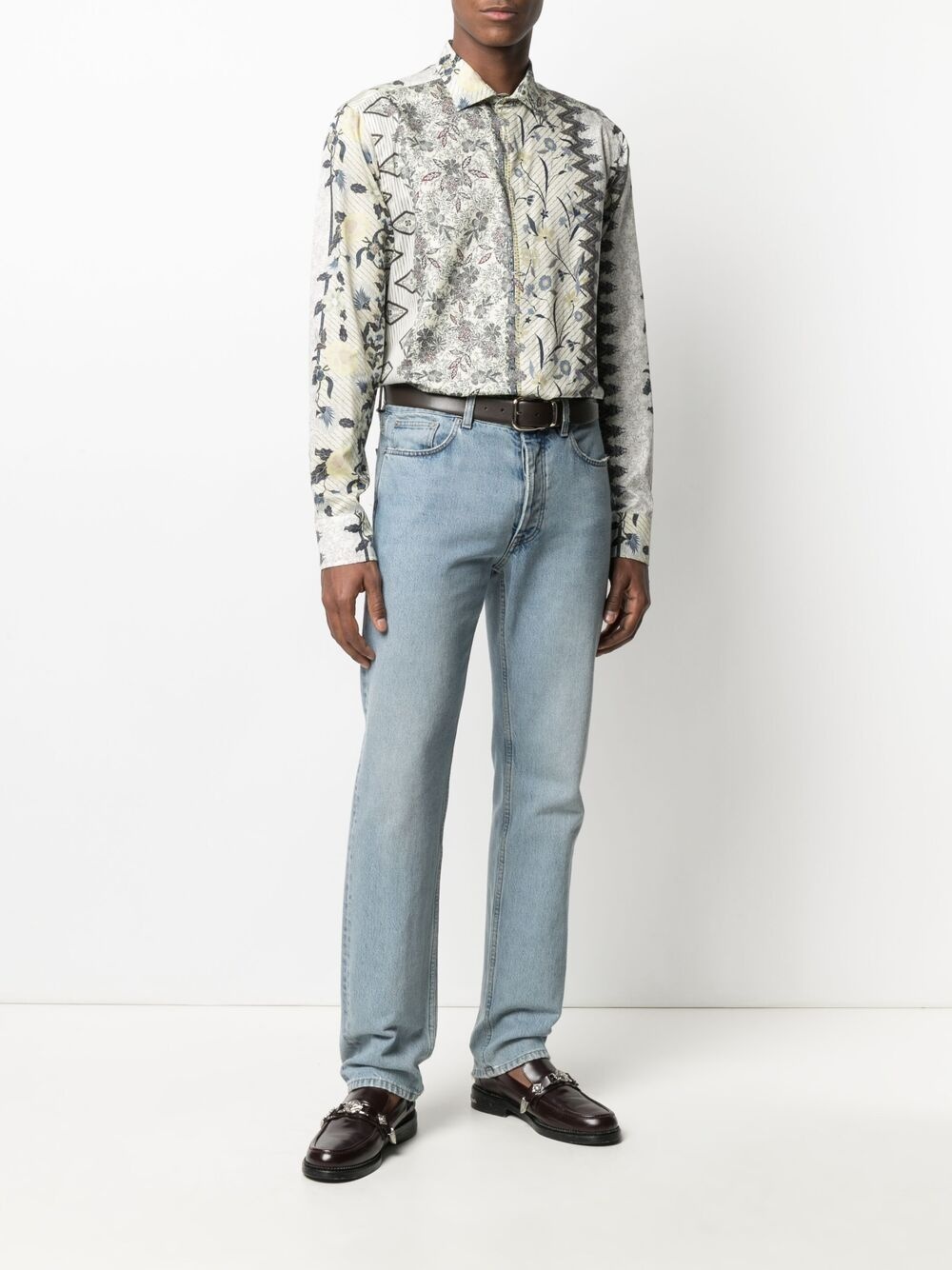 floral embroidered shirt - 2