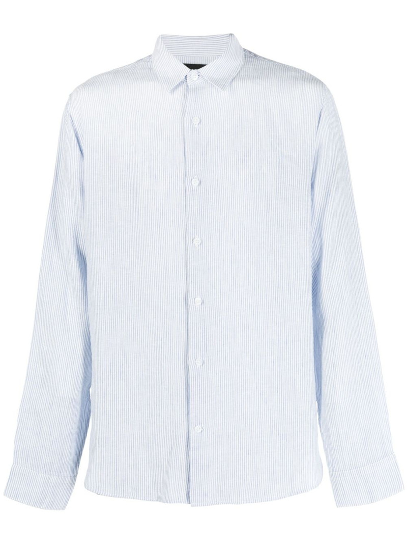 striped button-up linen shirt 1
