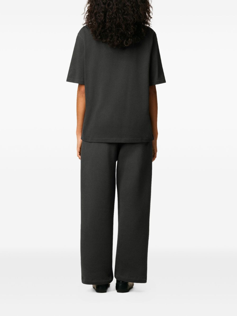 heart-embossed cotton T-shirt - 4