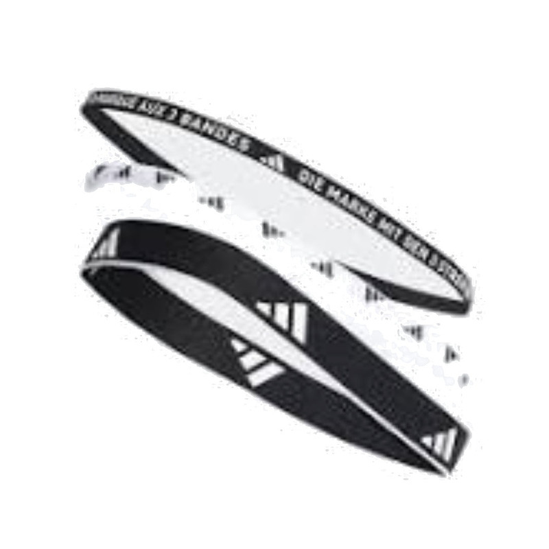 adidas adidas Multiple Width Training Headbands 3 Per Pack 'Black White' IA3031 outlook