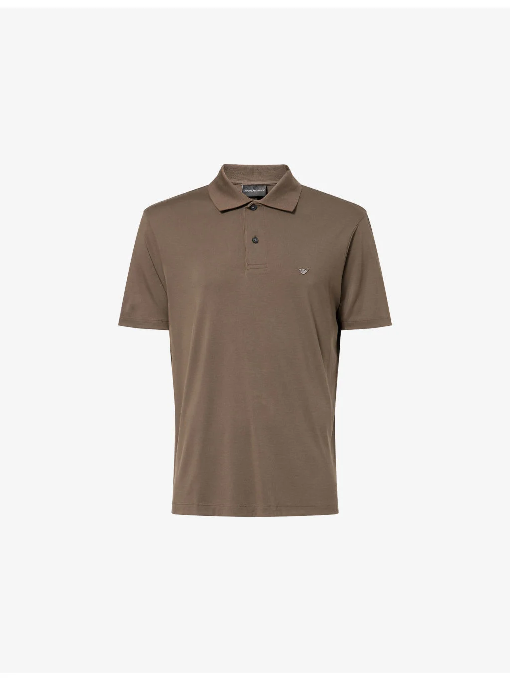 Embroidered-Emblem Classic Modal-Blend Polo Top - 1