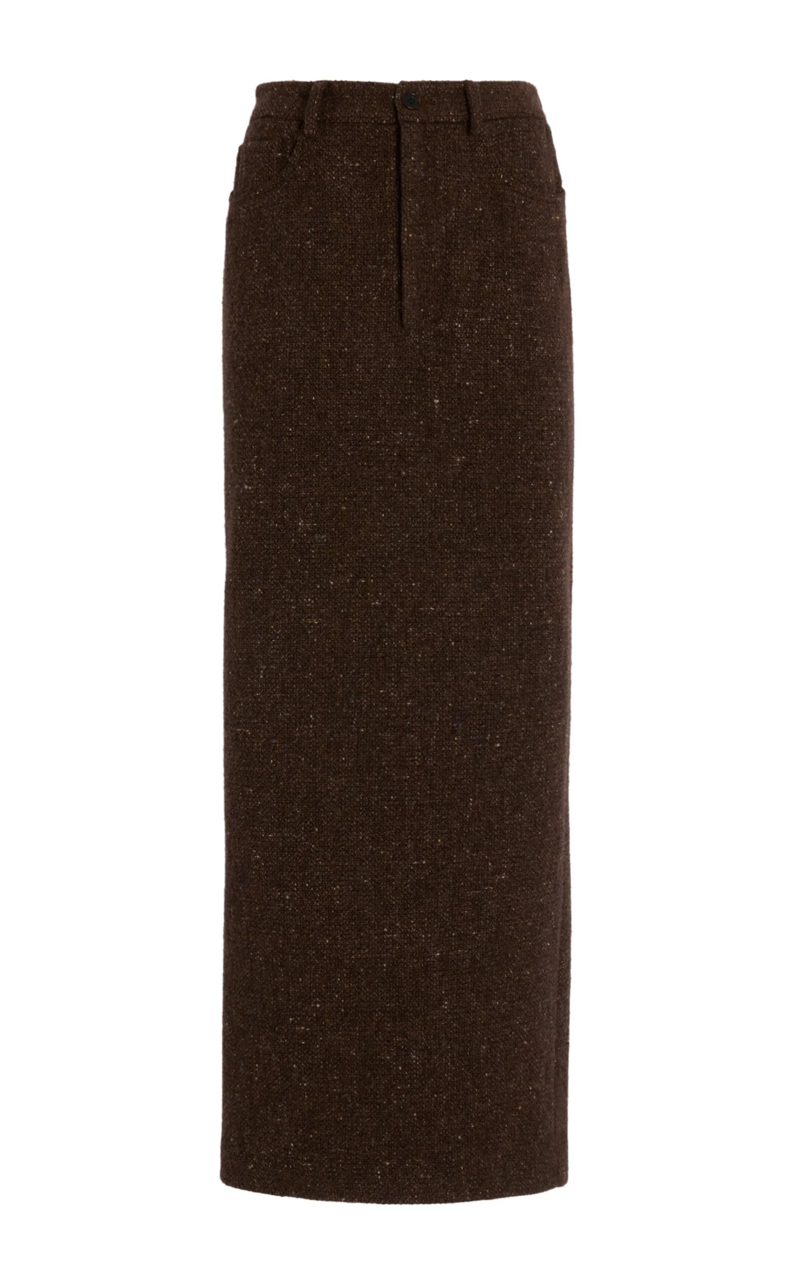 Fontaine Tweed Maxi Skirt brown - 1