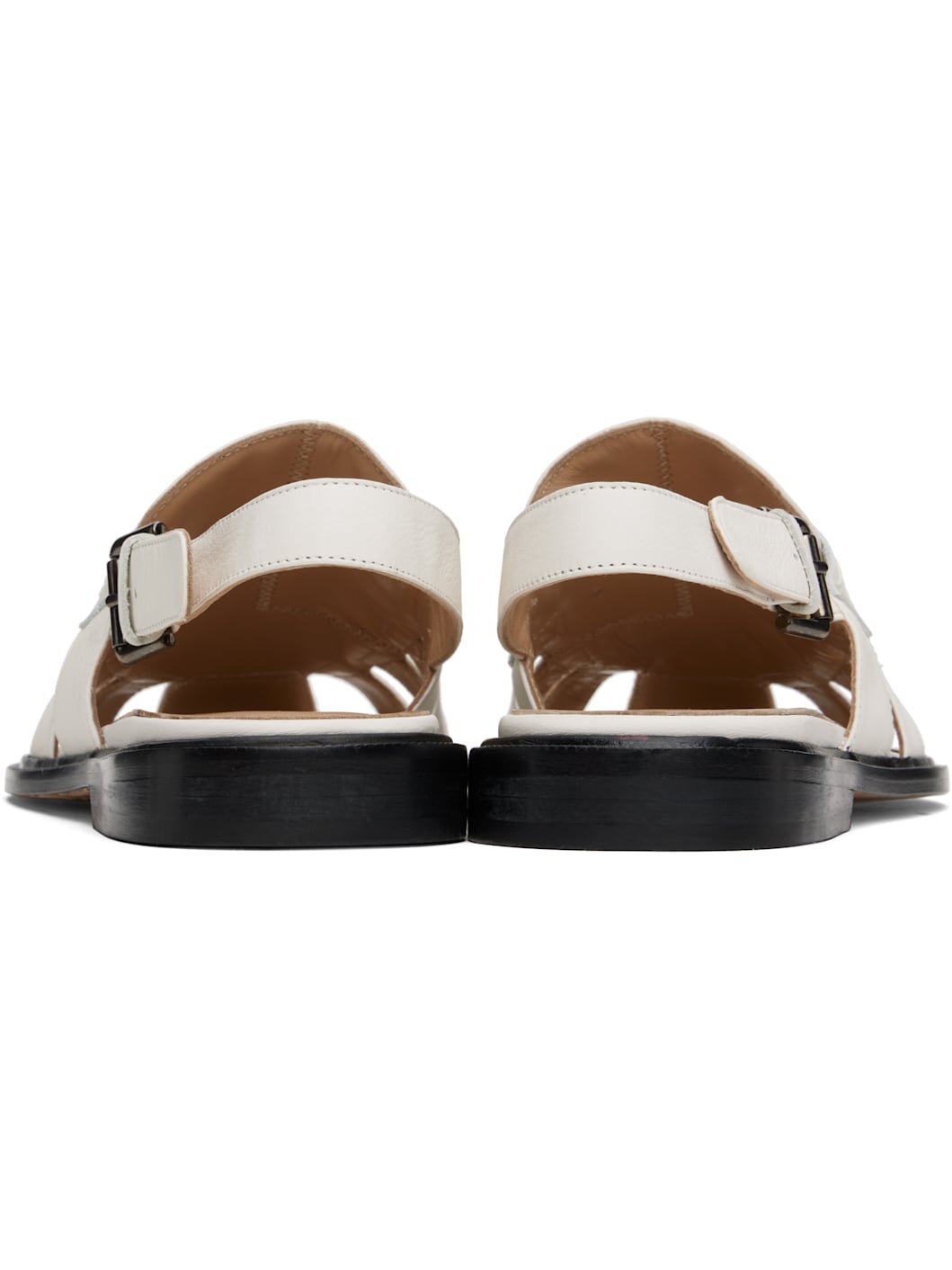 White Slingback Loafers - 2