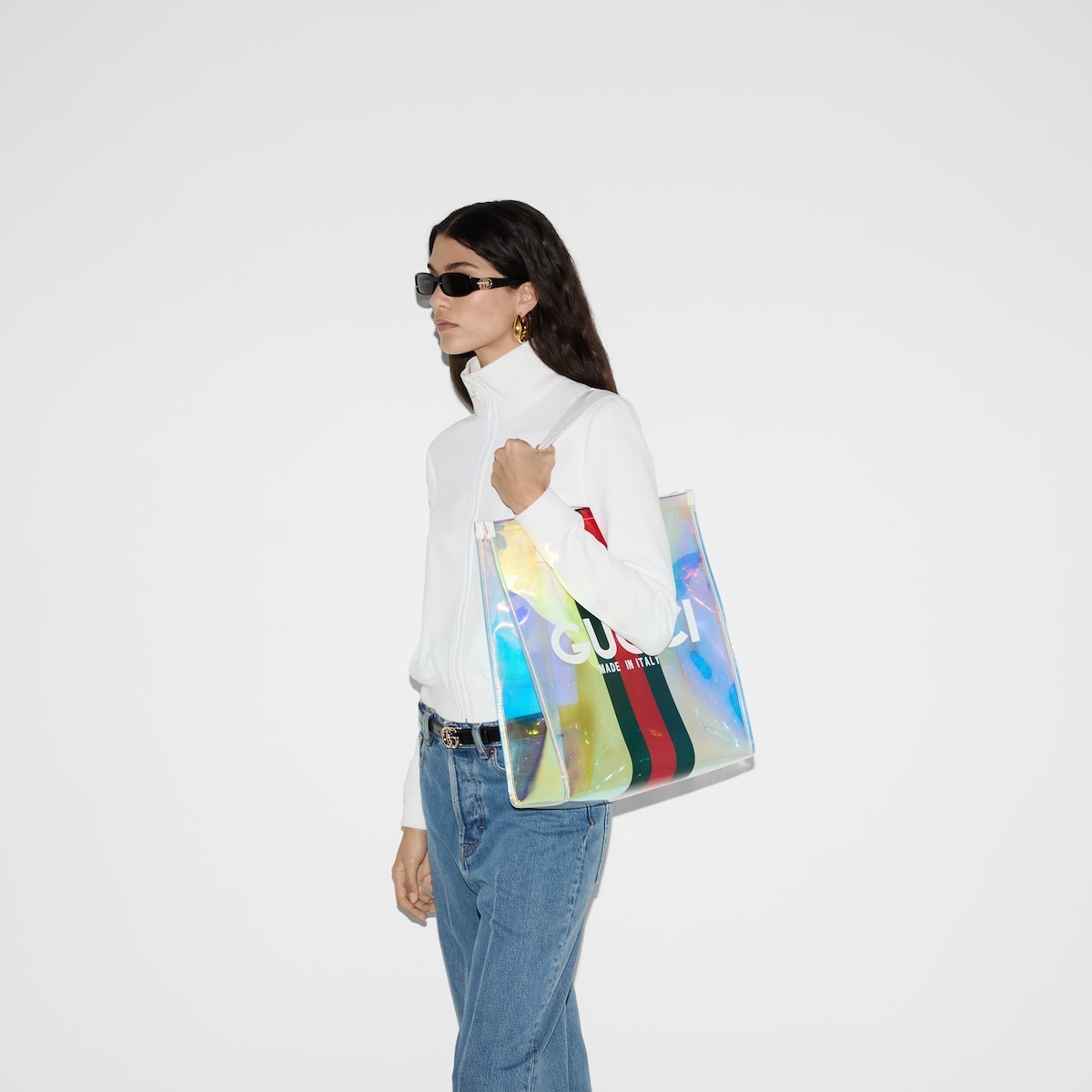 Small transparent tote bag with Web - 3