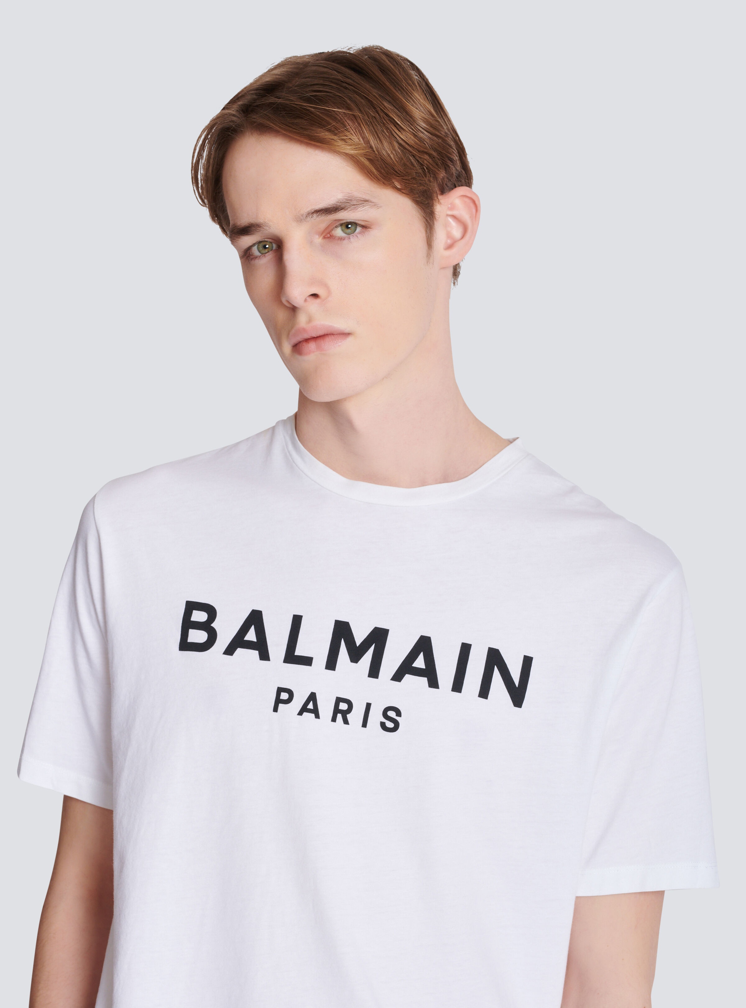 T-shirt with Balmain Paris print - 7