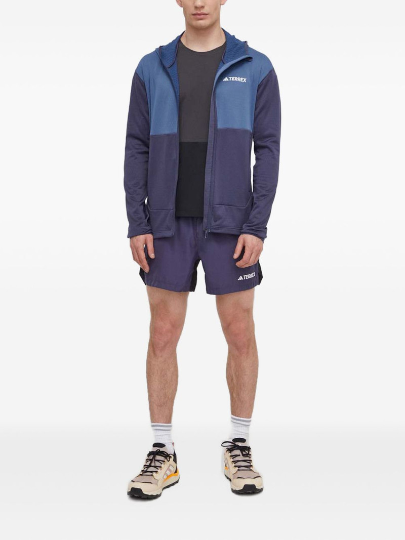 adidas panelled zip-up hoodie outlook