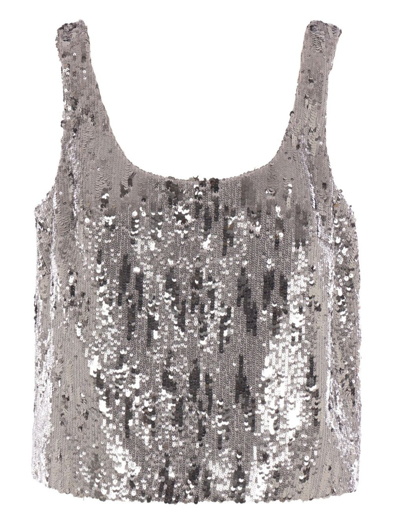 sequin scoop-neck top 1