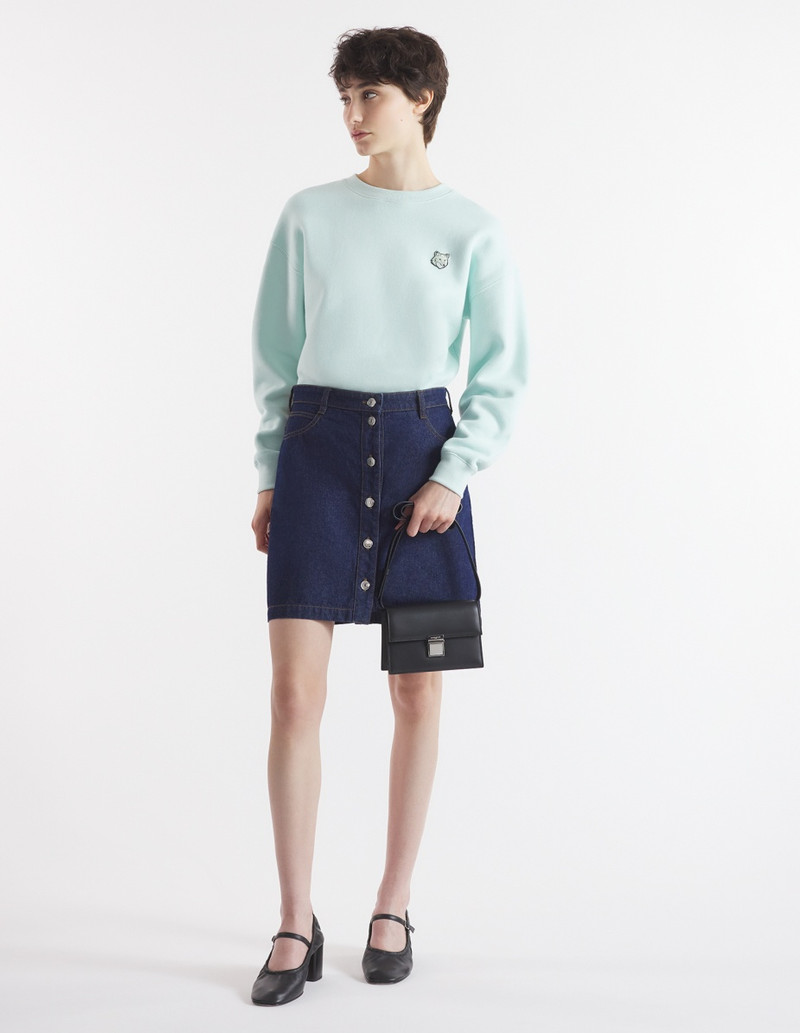 Maison Kitsuné BUTTONED DENIM MINI SKIRT outlook