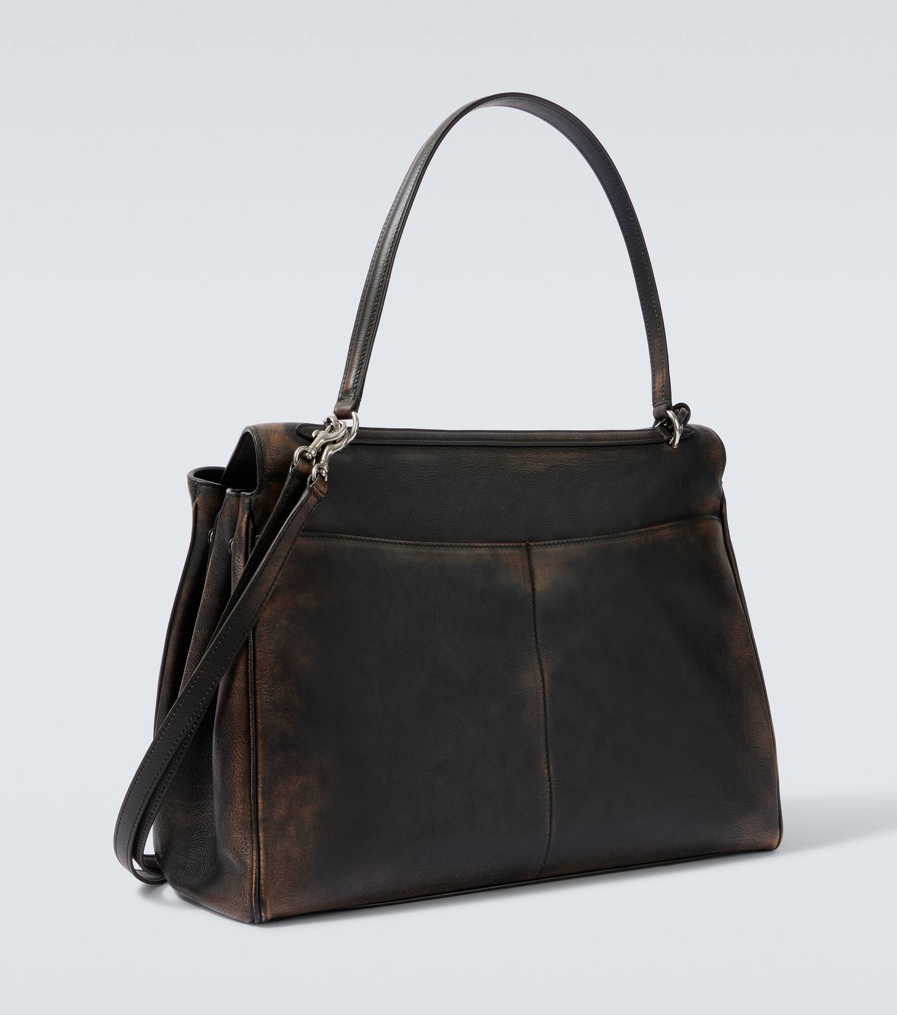 Rodeo Large distressed leather tote bag - 5