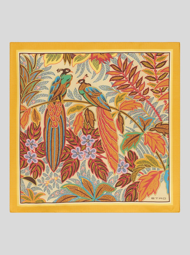 JUNGLE PRINT POCKET SQUARE 1