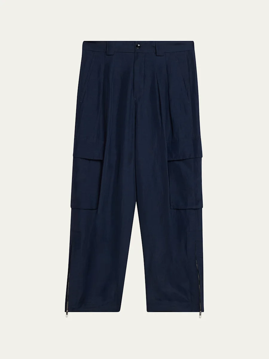 Men's Relaxed Fit Cargo Trousers - 1