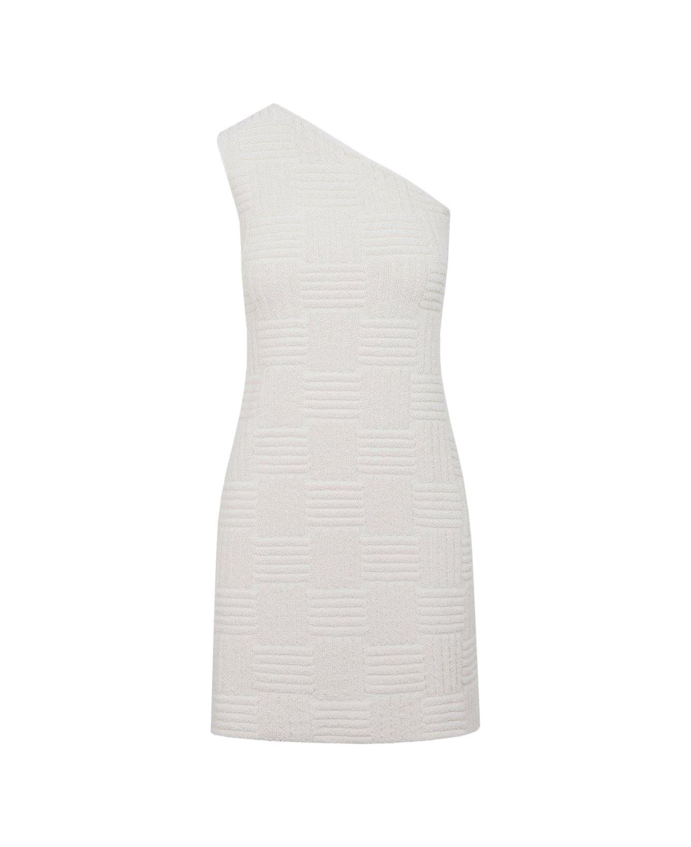 Jacquard Oneshoulder Mini Dress - 1