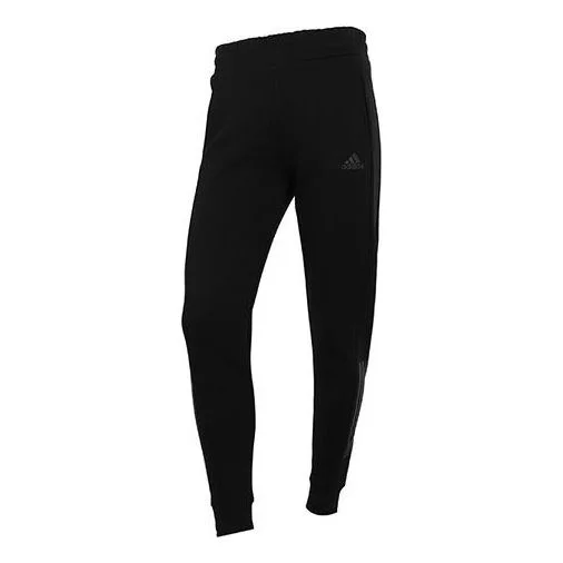 (WMNS) adidas Cny Pant Knit Limited Stripe Printing Bundle Feet Sports Pants/Trousers/Joggers Black - 1