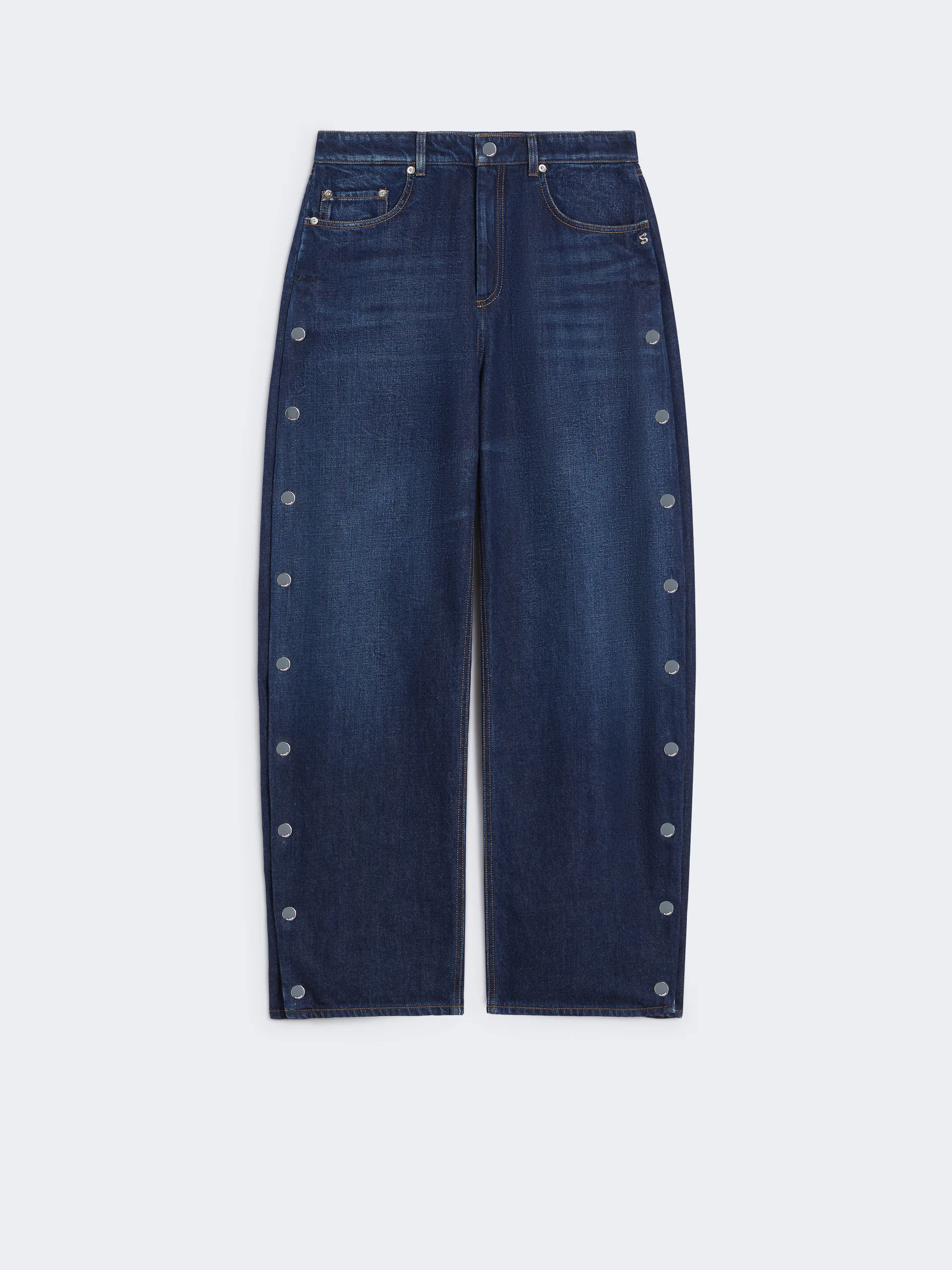 LICHENE Button-up blue wide-leg jeans - 1
