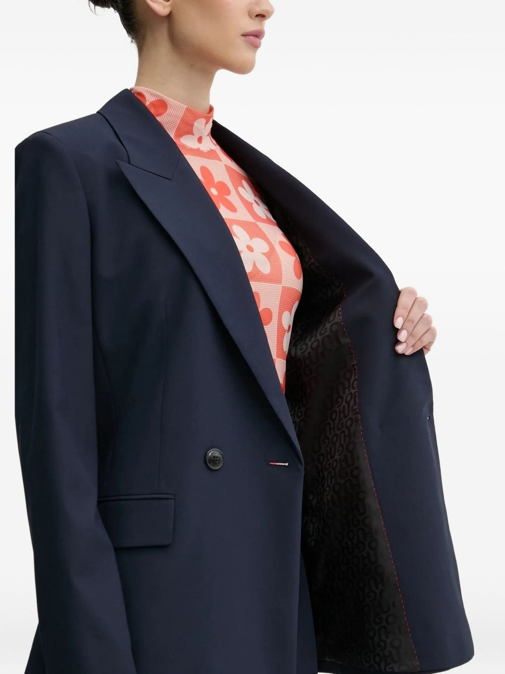 double-breasted suit jacket - 4
