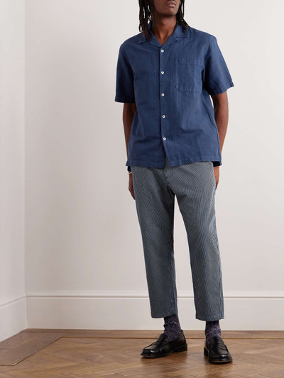 Universal Works Convertible-Collar Garment-Dyed Hemp and Cotton-Blend Shirt outlook