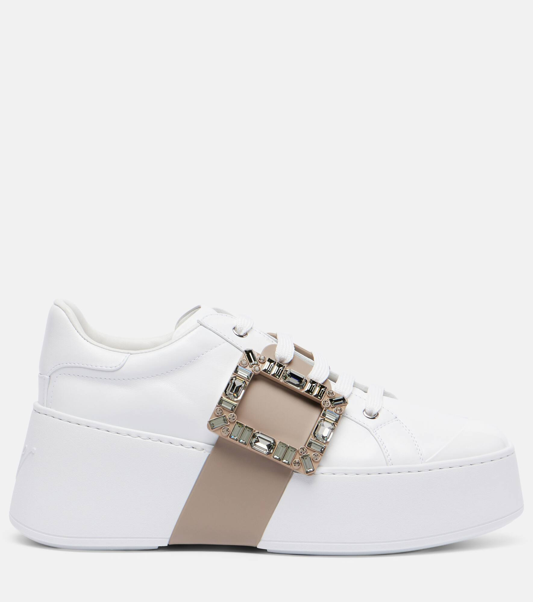 Viv' Skate embellished leather sneakers - 4