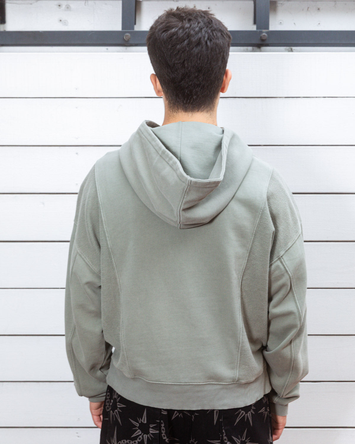 Mendoza Cropped Hoodie - Cement - 11
