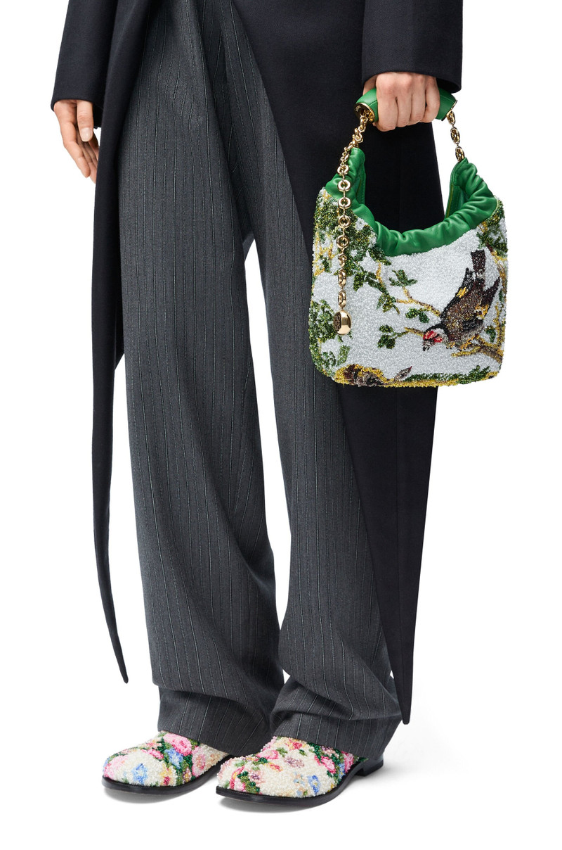 Mini Squeeze bag in beaded leather 3