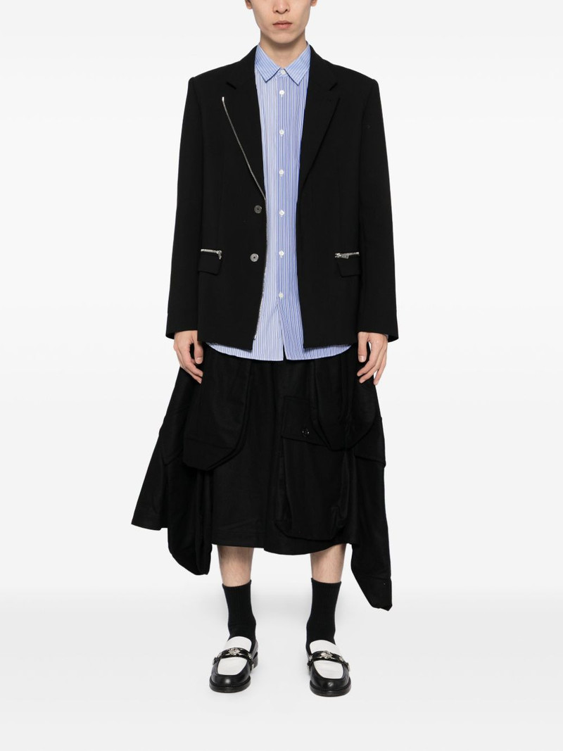 Comme des Garçons Homme Plus asymmetric-hem shorts outlook