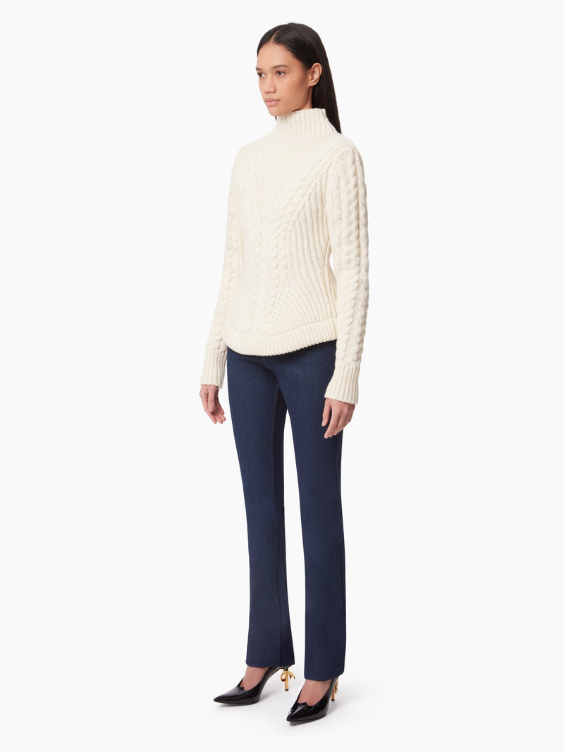 NINA RICCI TURTLENECK SWEATER IN TWISTED WOOL outlook