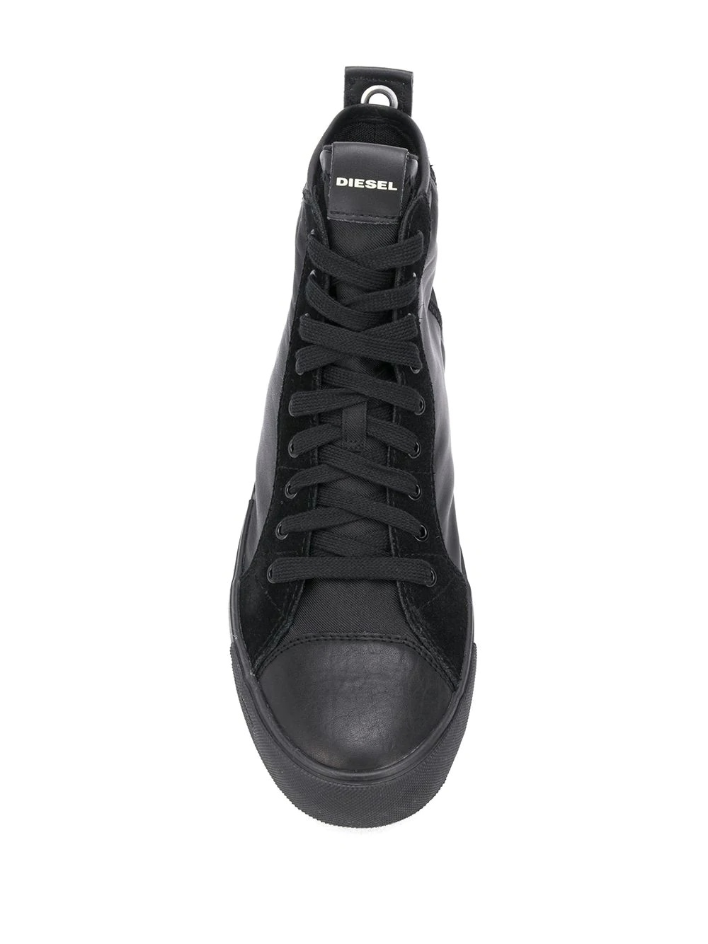 calf leather hi-tops - 4