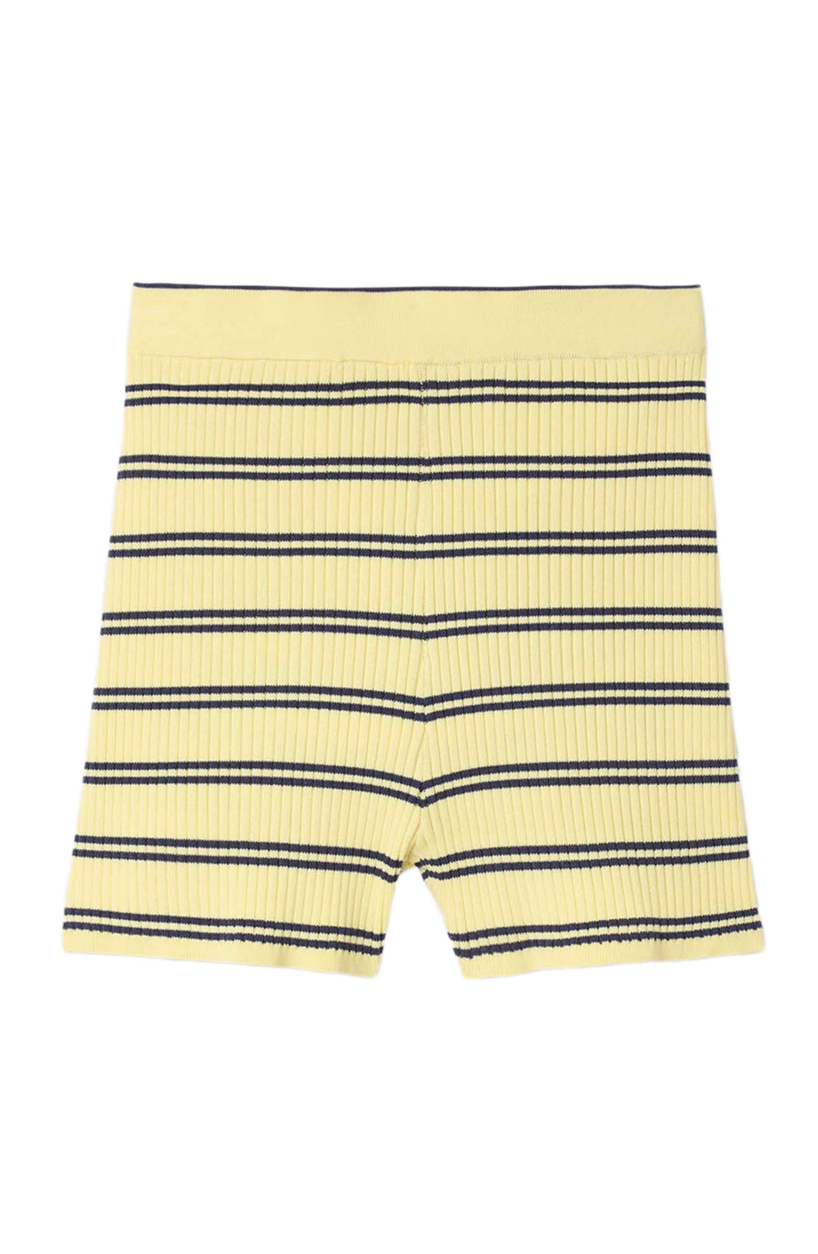 SANDRO Striped knit shorts in Light Yellow at Nordstrom - 5