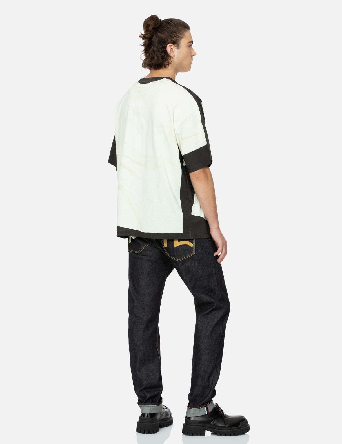 2-IN-1 LOGO AND SEAGULL PRINT LOOSE FIT T-SHIRT - 4