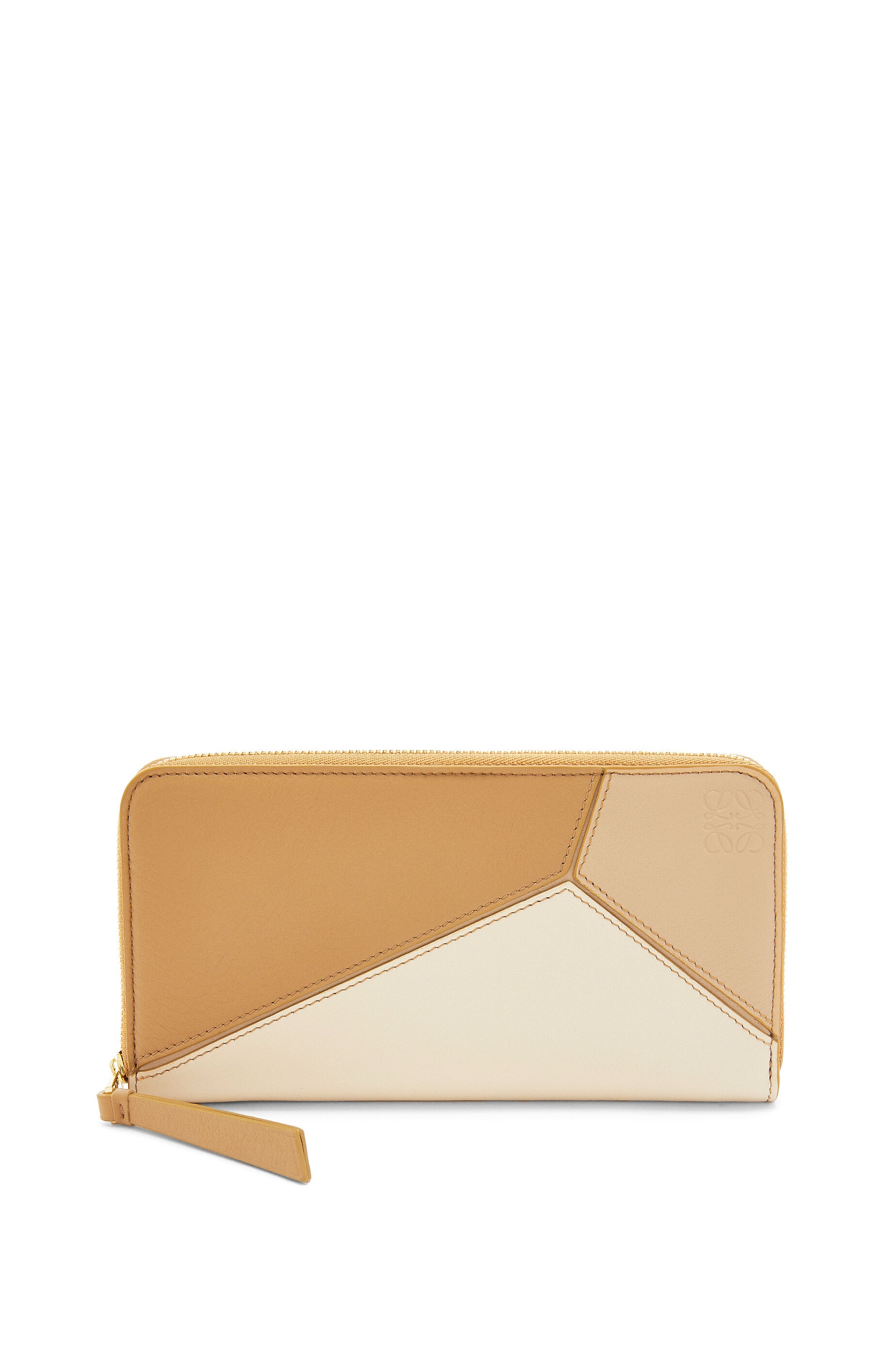 Puzzle zip around wallet in classic calfskin - 1