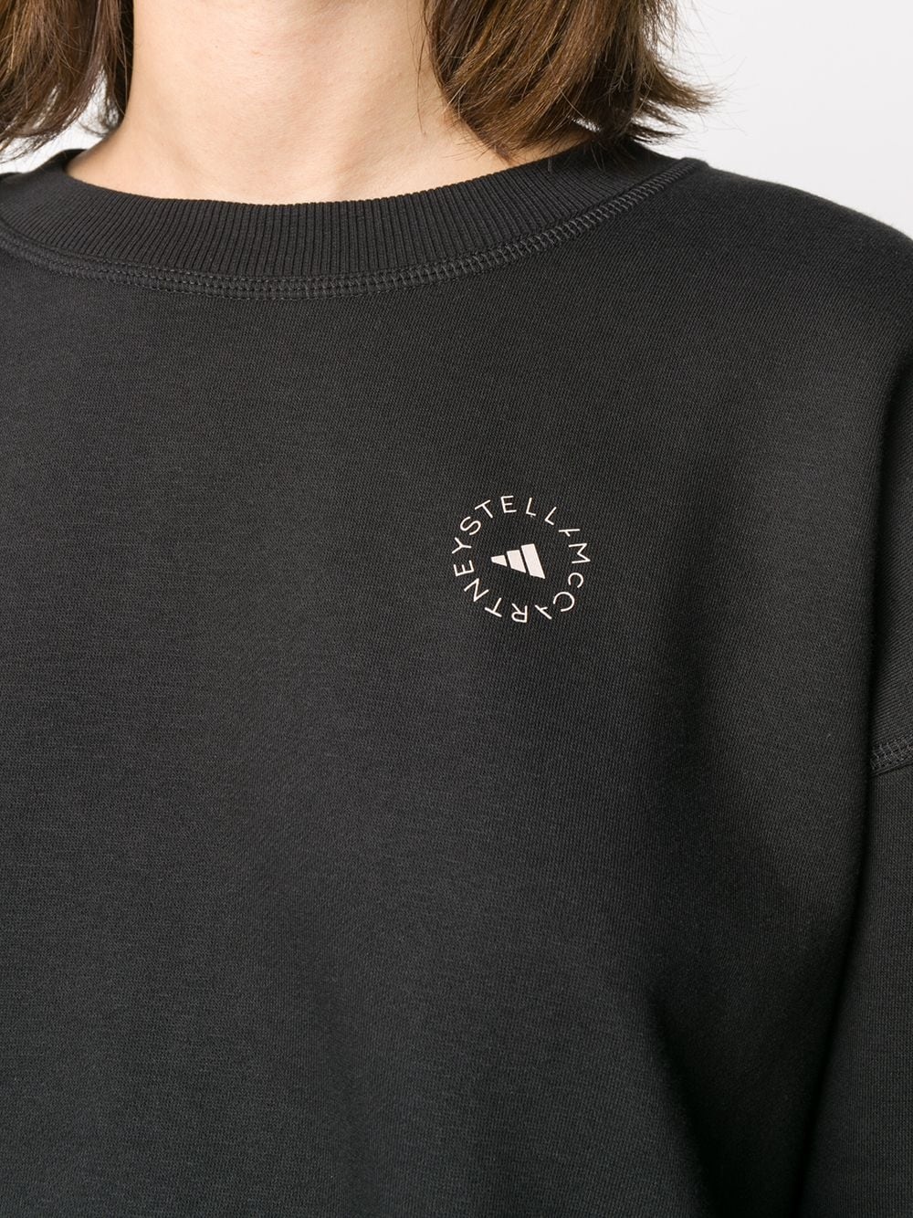 logo print crew neck sweatshirt - 5