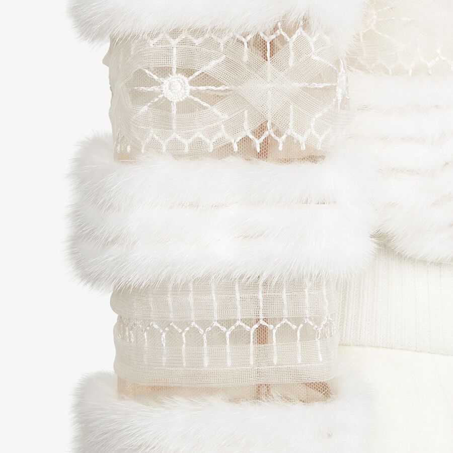 White mink cardigan - 3