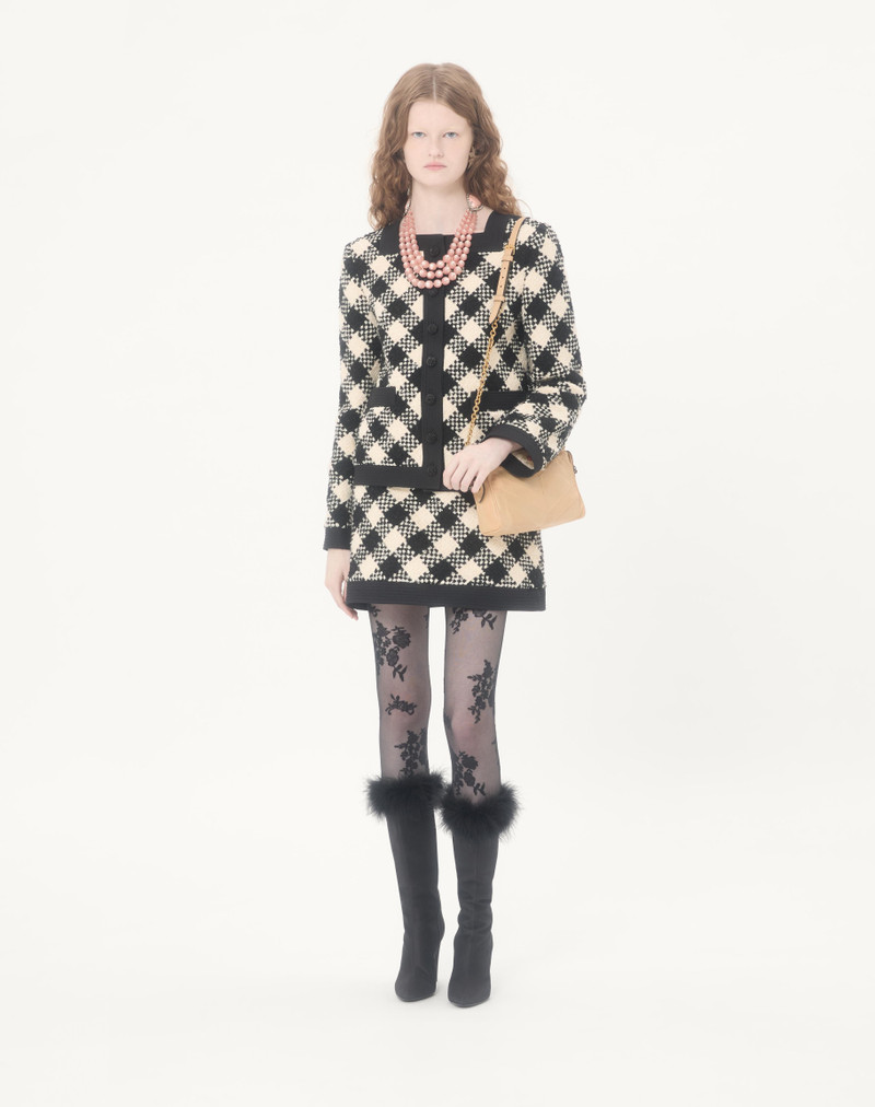 Valentino DAMIER TWEED SKIRT outlook