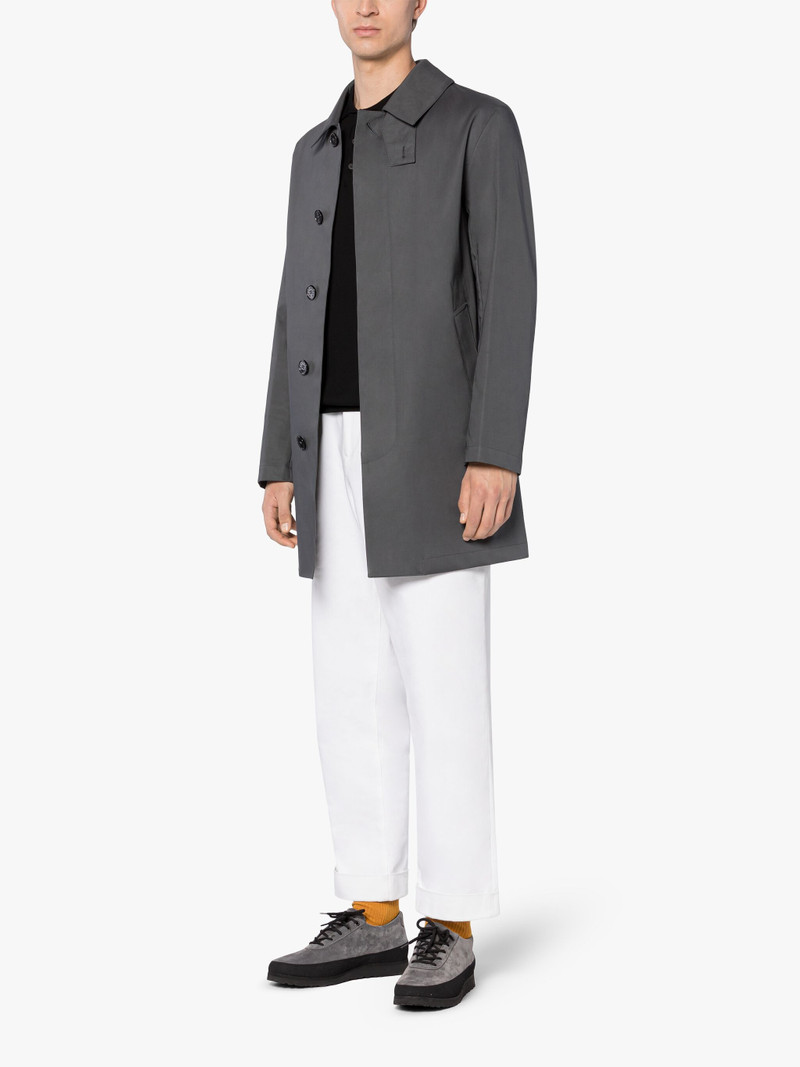CAMBRIDGE GREY RAINTEC COTTON SHORT COAT 4