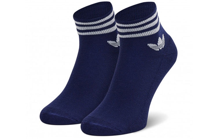 adidas originals Tref Ank Sck Hc Contrasting Colors Logo Sports Socks 3 Pairs Red / Purple / Dark Ol - 4