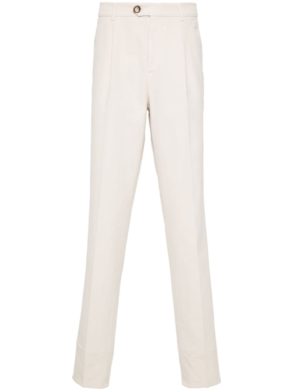 pressed-crease trousers - 1