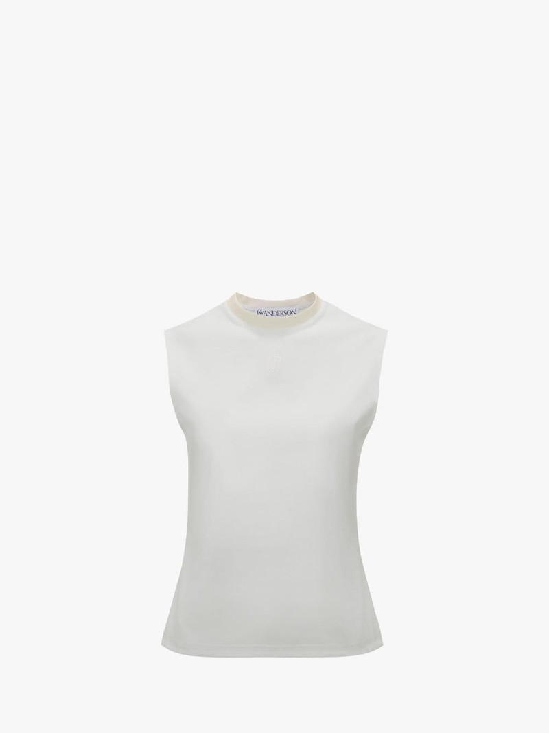 TANK TOP WITH ANCHOR EMBROIDERY 1