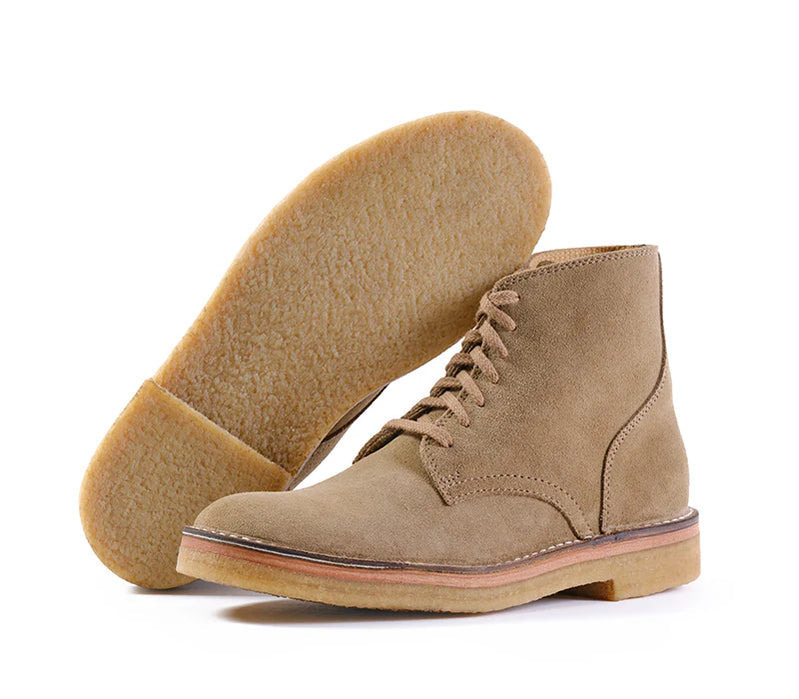 LK-044 Sahara Boots Japanese Suede Khaki - 2
