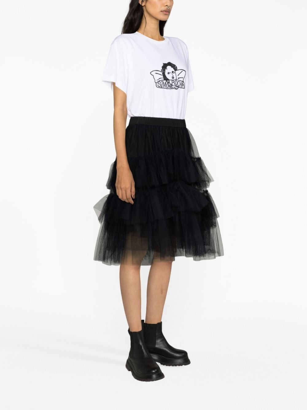 tiered tulle skirt - 4