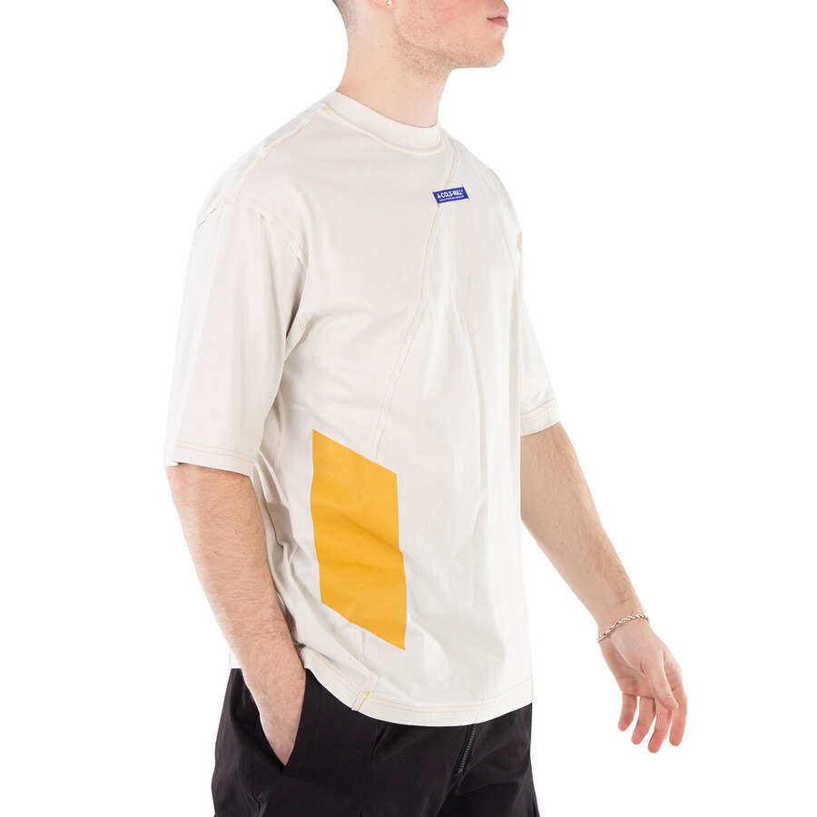 A Cold Wall Men's Beige Aspect Cotton T-Shirt - 2