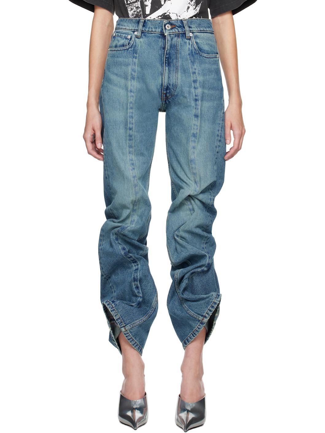 Indigo Wire Jeans - 1