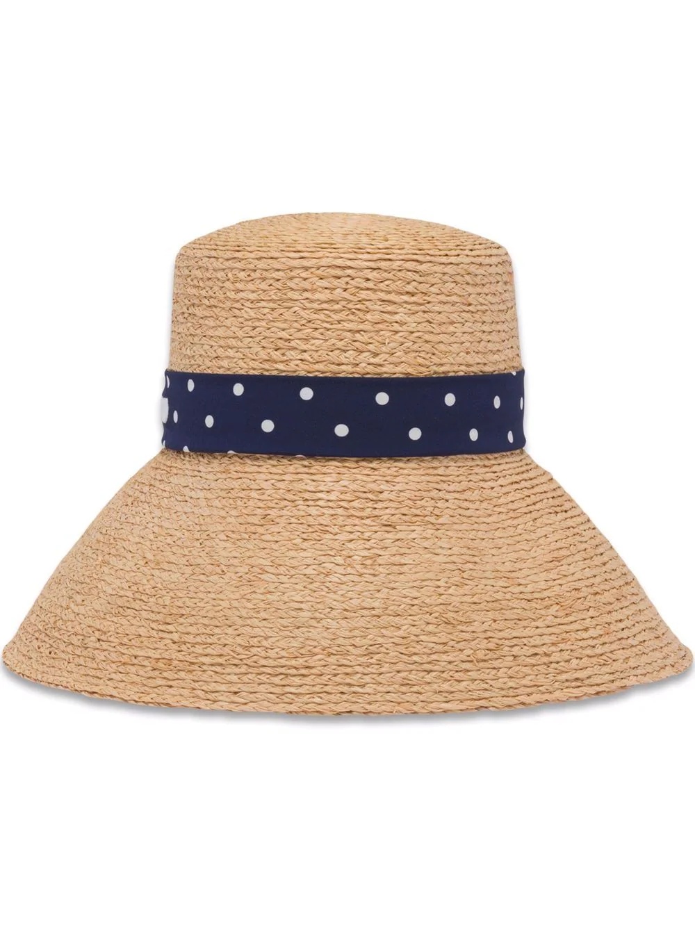 logo-print straw sun hat - 1