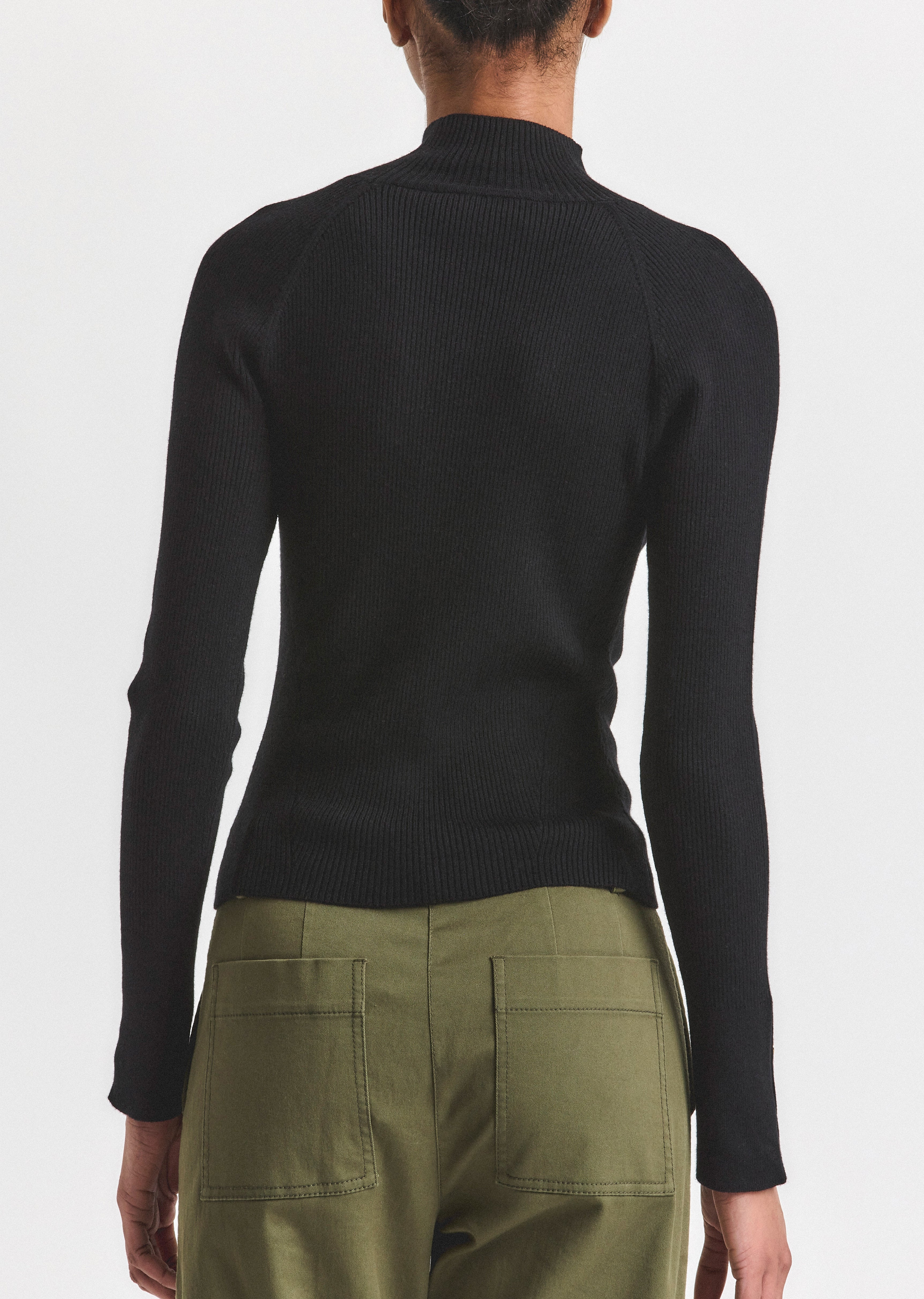 KASSANDRA RIBBED MOCK NECK SWEATER - 4