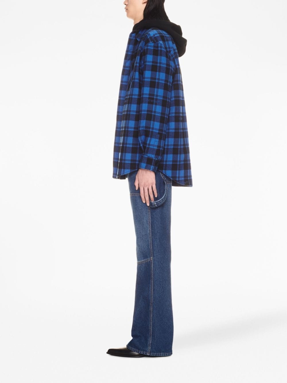 checked flannel shirt - 3