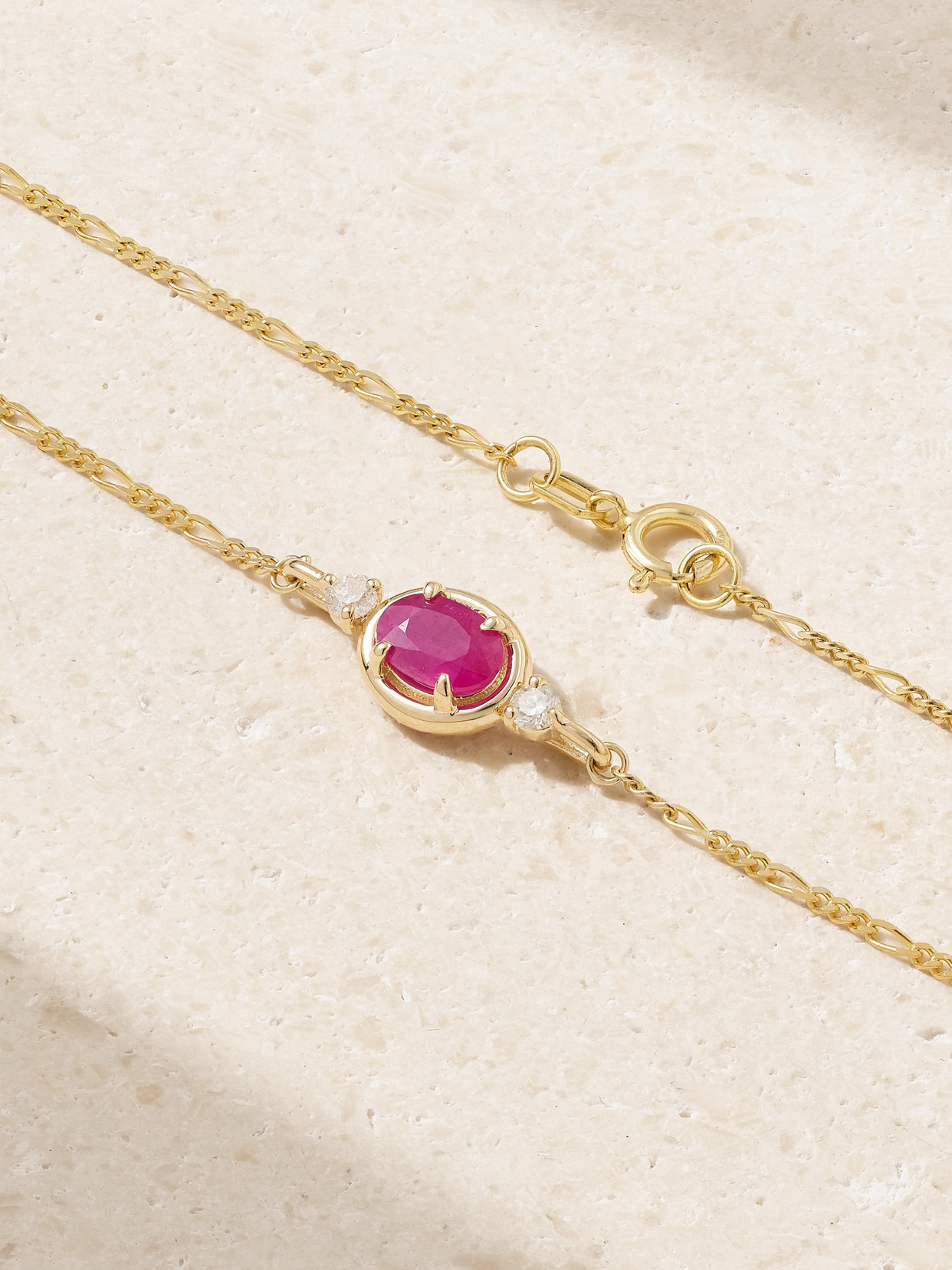 Bonbon 10-karat Gold, Ruby And Diamond Bracelet - 3